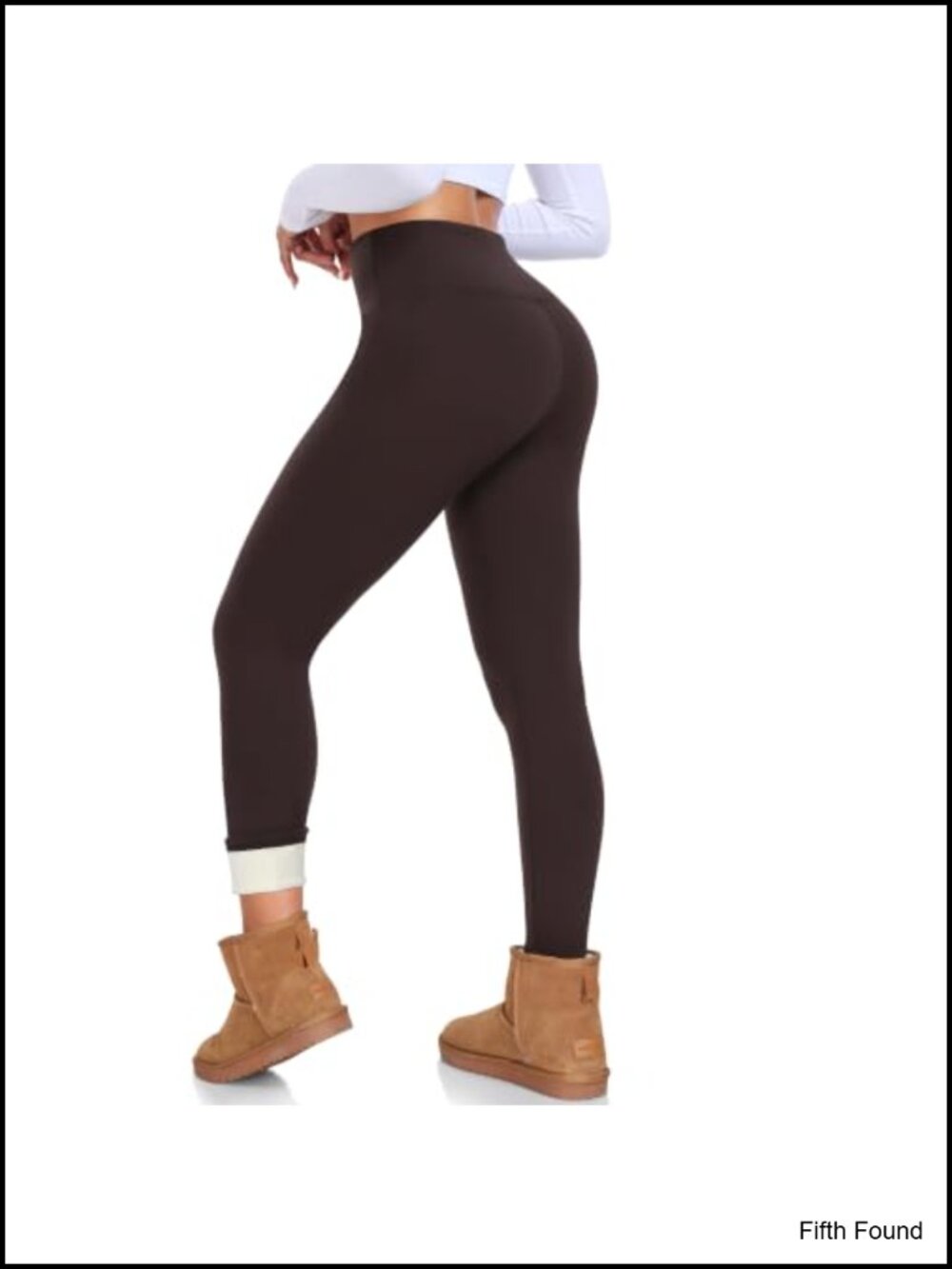 Fleece Lined Thermal Leggings High Waist Tummy Control Winter Pants